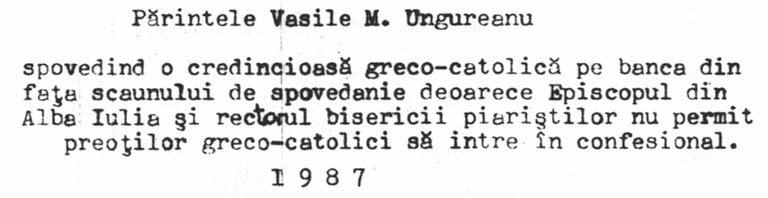 1984. Sunt ilustrate conving tor diversiunile confesionale, precum i duplicitatea unor func ionari ai statului.