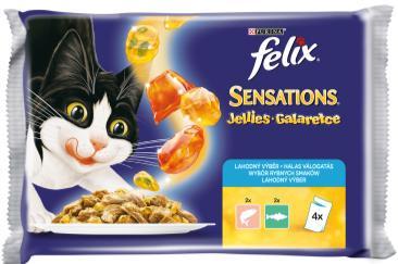 FELIX Fantastic, Falatok aszpikban 100g Csirkével Marhahússal Lazaccal JUNIOR, csirkével