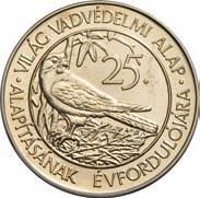 - 50 FORINT / 1988 H: VILÁG VADVÉDELMI ALAP ALAPÍTÁSÁNAK ÉVFORDULÓJÁRA köriratban fészkén álló kékvércse /in Umschrift