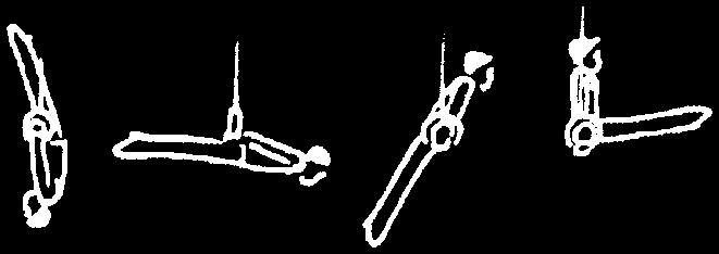 Tour d appui av. tendu lentement (bras tendu ou fléchi), à la croix ou croix angle (2 s.). Slow roll fwd.