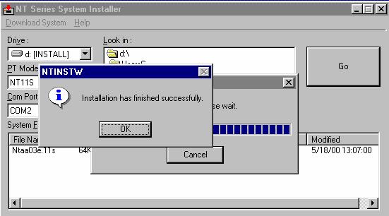 informaciju da je postupak uspešno obavljen: Downloading is