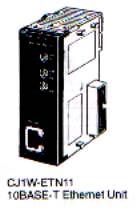 PLC TIPA SYSMAC CJ-1G Ethernet Unit CJW-ETN11 Ostvaruje širok opseg prilikom međusobne komunikacije dva ili više PLC uređaja povezanih u lokalnu (Ethernet) mrežu: prenos podataka na TCP/IP ili UDP/IP