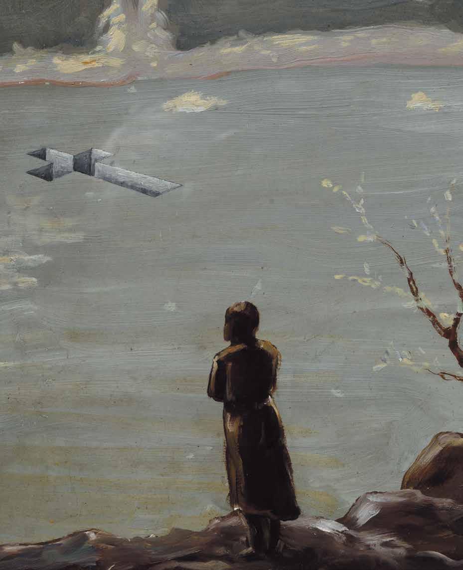 Bu tabloyu satın aldığımda daha özne durumundayken, sakin bir nehir kıyısını resmedip bana Caspar David Friedrich in peyzajlarını hatırlattı; bundan dolayı görünüşüne sonsuz kalıcı olmasına rağmen