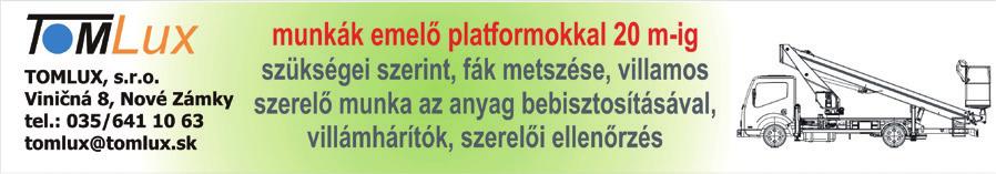Eladó kert hétvégi házzal és hozzáépítéssel a Zúgón. Ár megegyezés szerint. Tel.: 0905/274 311. Eladó 3-szobás lakás az Andódi utcában, Újvárban. Tel.: 0905/314 411.