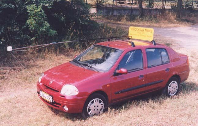 Mérőautók k a hőmérsékleti szenzorral A