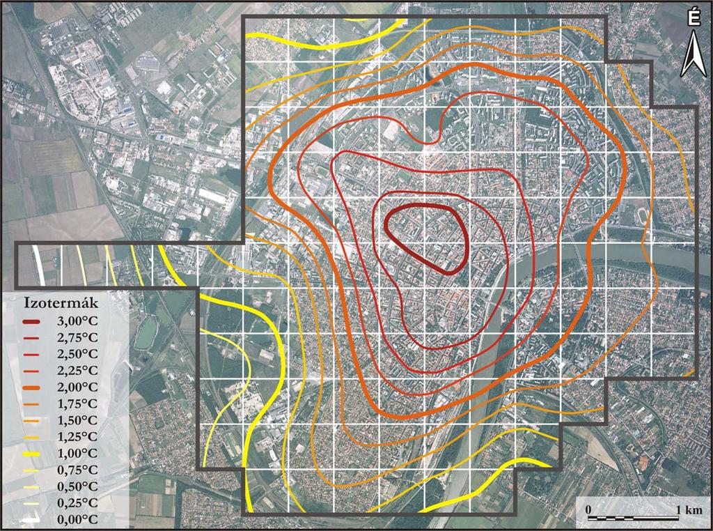 > 3,1ºC 2ºC 37% (~10 km 2 ) Az átlagos