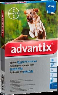 40-60 kg közötti kutyáknak 699 Ft állatgyógyászati termékek Advantix rácsepegtető oldat
