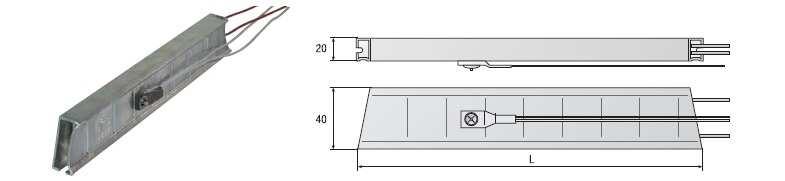 ALW 40/80 ÉLREÁLLÍTVA SZERELT ALW 40/80 FÜR HOCHKANTMONTAGE ALW 40/80 ON EDGE MOUNTING ALW 40 ALW 80 RHK TELJESÍTMÉNYELLENÁLLÁS LEISTUNGSWIDERSTAND RHK POWER RESISTOR RHK Leírás Az RHK