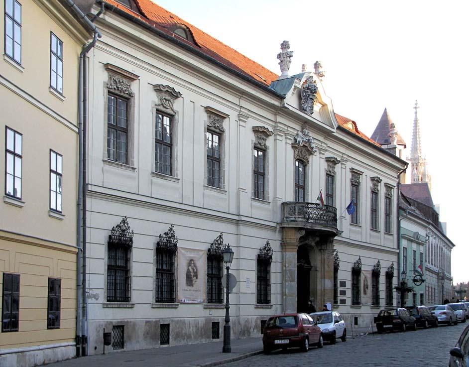THE FORMER ERDŐDY HATVANY PALACE IN THE CASTLE OF BUDA PRESENT BUILDING OF THE INSTITUTE FOR MUSICOLOGY