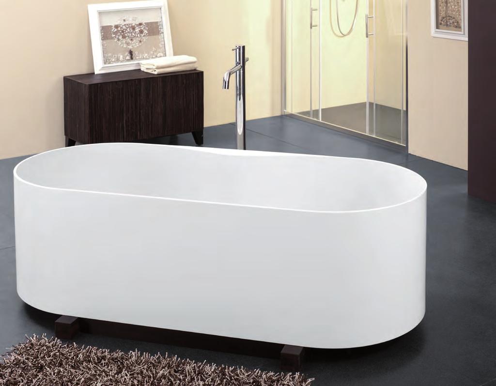 SOAVE Freestanding bathtub Samostoječa kopalna kad iz Kerrocka, odlivno-prelivna garnitura z UP&DOWN sistemom in avtomatskim prelivom.