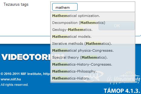 Metadata: classification and description Classification: