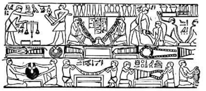 Kémia Egyiptomban egyiptomi fémmegmunkálás hét fém (és hét égitest): arany, ezüst, réz, vas ón, ólom, higany