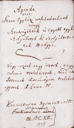 Mostan vyonnan Beust Ioachimnac irasabol magyarra fordittatot Saruarat, 1600, Johannes Manlius. (Priručna knjižica o umijeću dobre i blažene smrti. Johannes Manlius, 1600.