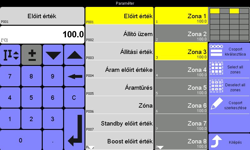 50 9 fejezet Zónák beviteli párbeszédablak 9.5 KÖZVETLEN zónaválasztás [E] Leírás Hogyan működik? Mire szolgál? Beállítása A KÖZVETLEN zónaválasztás [E] (50.