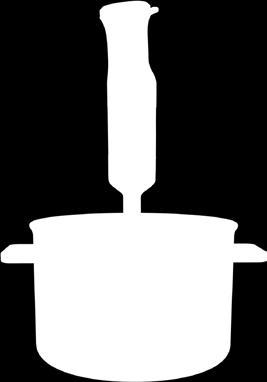 Pour retirer le pied mixeur, le faire pivoter dans le sens inverse des aiguilles d'une montre (B). Appuyez sur la touche MARCHE/ARRÊT ou la touche TURBO et maintenezla enfoncée pour commencer à mixer.