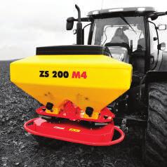 Distribuitoare cu două discuri ZS 200 M4 Prin structura sa și funcțiile sale ZS 200 M4 este distribuitorul de granule anti-melci.