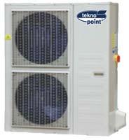 mind a expanziós szelep, kompresszor, Dc inverter ventilátor, és a keringtető szivattyúnak Párhuzamosan akár egyszerre 5 Mini Power egység csatlakoztatható a PCMP