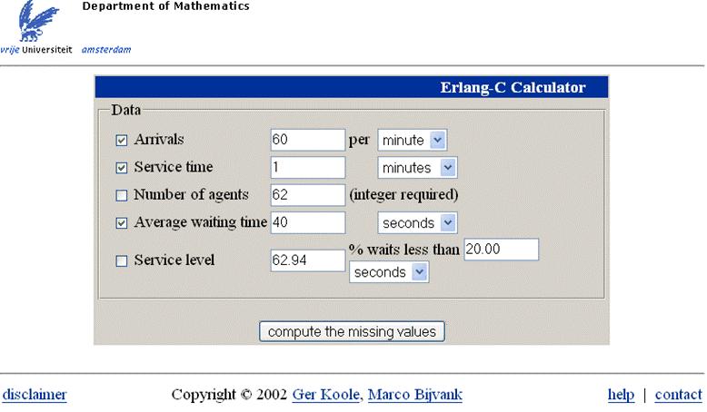 Erlang C