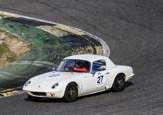 On the track are cars, whose names AC Cobra, Ferrari 250 GT, Lotus 15, Jaguar E-Type, etc.