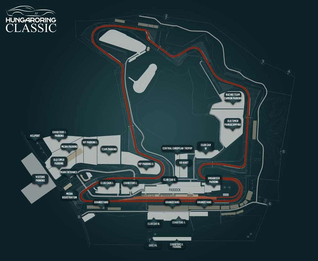 HUNGARORING F1 CIRCUIT / F1-ES PÁLYA TRACK LENGTH: 4381 METERS, 14 TURNS A PÁLYA HOSSZA: 4381 MÉTER, 14 KANYAR HOSTING F1 RACES SINCE 1986 1986 ÓTA RENDEZNEK RAJTA F1-ES VERSENYEKET SPECIALITY /