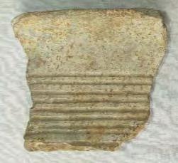 Fragmentul provine de la partea superioarã a unui vas de dimensiuni mari, modelat din pastã omogenã, de culoare cenuºie.