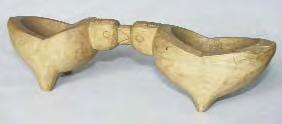 Botiza - Þara Maramure- ºului. Corn. L: 26 cm. 1920-1940. Corn de vacã în mãrimea lui naturalã, care se folosea la pãstratul sãrii.