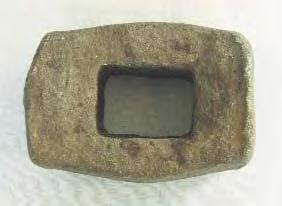 212. Ciocan (Vântãlãu). Achiziþie 1964. Fier. L: 7,4 / 5,3 cm. H: 4 cm; gaura de înmãnuºare: 3,7 / 2 cm. Sec XIX.