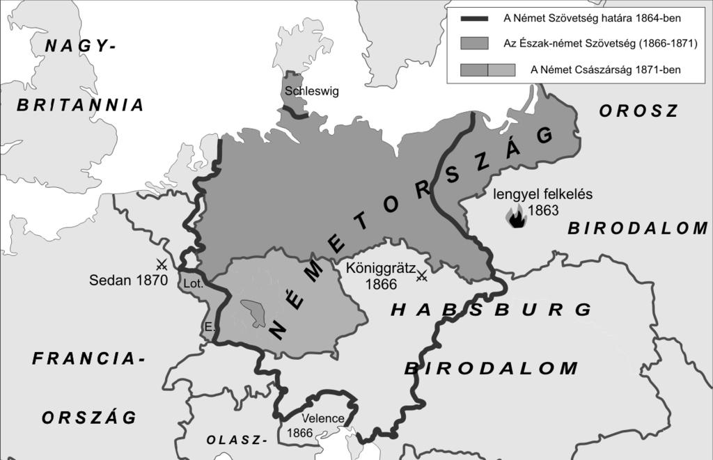 6. El ejercicio está relacionado con el proceso de conversión de Alemania en una gran potencia. Responda las preguntas con la ayuda de las fuentes y de sus propios conocimientos.