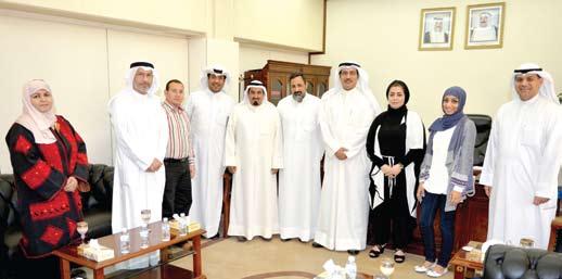 تال ذلك كلمة لألمين العام باإلنابة الذي ثمن فيها روح التآلف والتآخي بين موظفي األمانة العامة بكافه شرائحهم وفئاتهم الوظيفية وقدم شكره للمحتفى به.