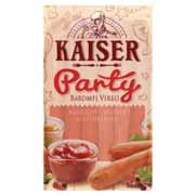 virsli 500 g, 790 Ft/kg 395 Ft Kaiser Dán