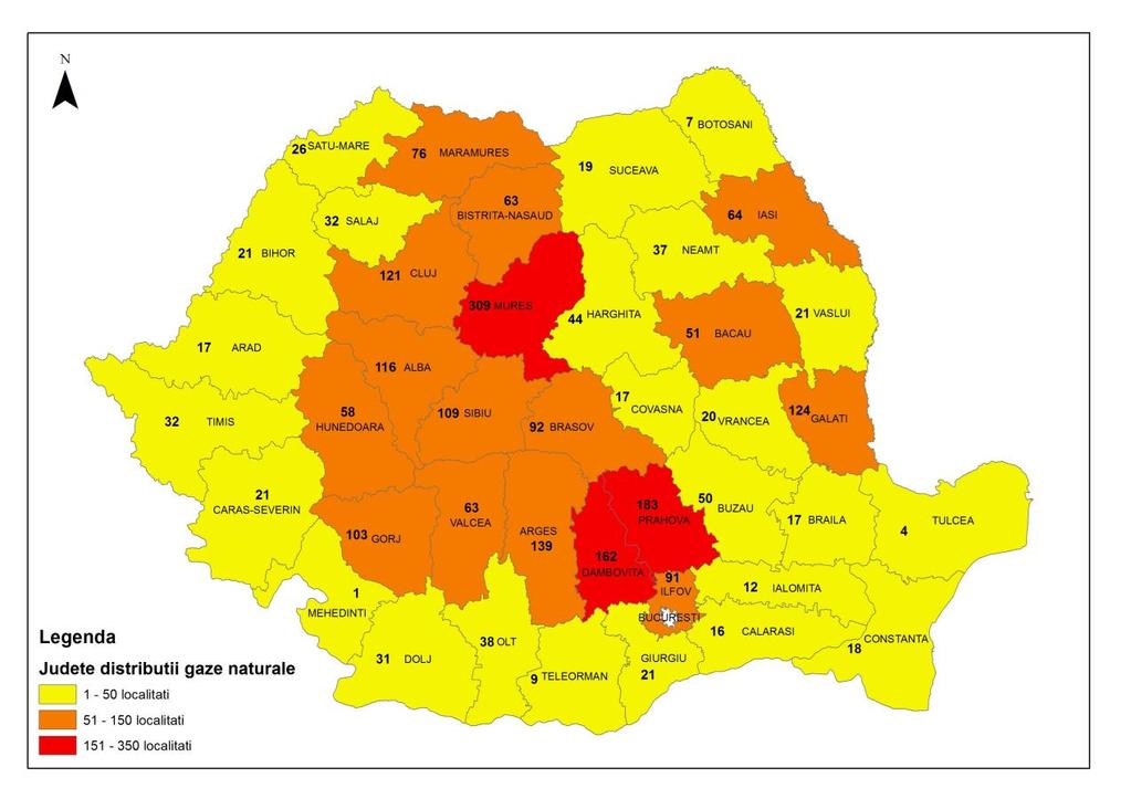 României: În harta de