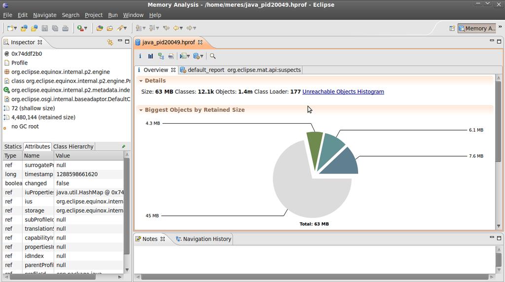 Példa: Memory Analyzer (Eclipse) Heap dump fájl vizsgálata