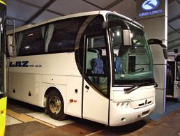 Ukrajnából a LAZ érkezett két jármûvel, egy 12 méteres városi CityLAZ-zal és egy turistakategóriás NeoLAZ-zal.