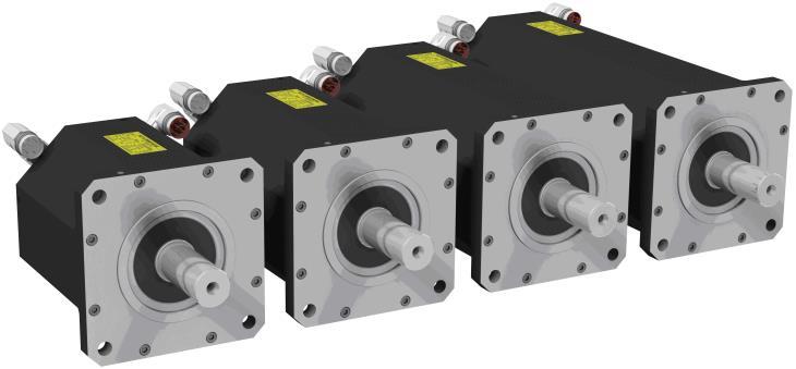 SZINKRON SZERVOMOTOROK 55 NCT A12, A22, A30 és A38 típusú szinkron szervomotorok Fékes kivitel (AB22) Ferritmágneses szinkron szervomotorok Körvonalrajz: A motorok körvonalrajza a katalógus