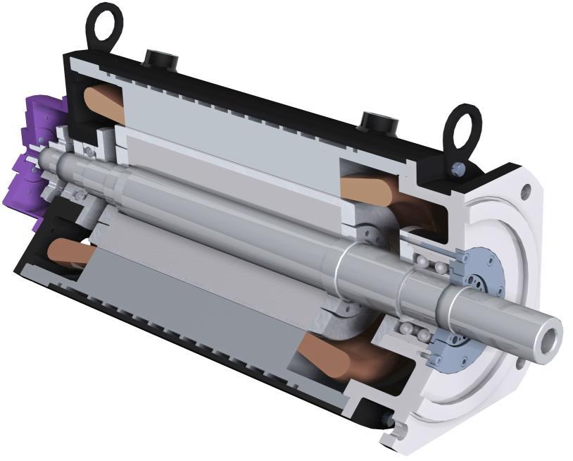 ASZINKRON SZERVOMOTOROK 59 NCT Aszinkron szervomotorok Az aszinkron szervomotorjainkat elsősorban automata szerszámgépek főorsójának a hajtásához fejlesztettük ki.
