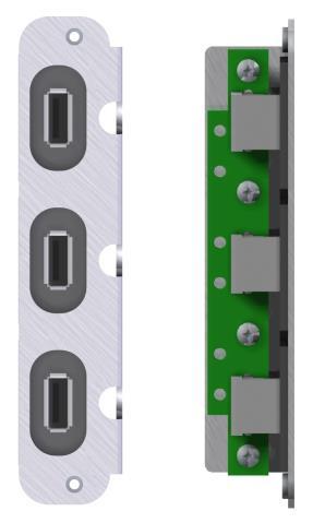 TARTOZÉKOK 75 USB panel 3db USB kivezetés NCT 201