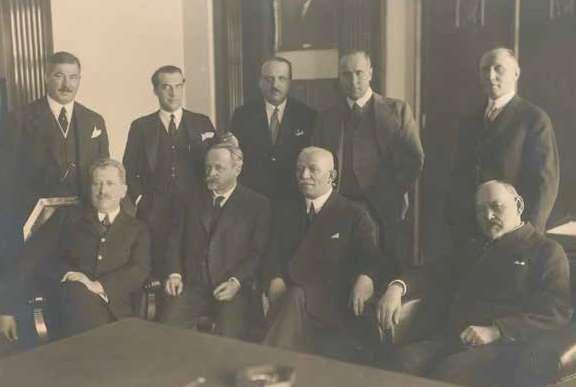 Ilarie Chendi, Mihail Sadoveanu, Alexandru I. Lapedatu și St. O.
