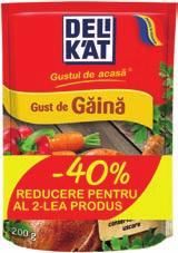 x 200 g 40% reducere la al 2-lea produs csomagonként 40%-os