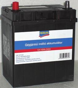 AKKUMULÁTOROK Optimális indítóerő Ca-Ca technológia Gondozásmentes Elektrolitszint