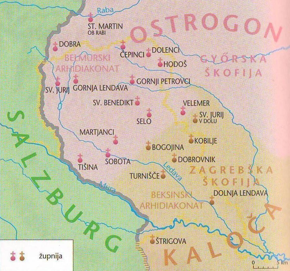 razsodba, da se cerkvena meja ravna po županijski, to je po črti Velemér Bogojina in dalje v smer Murske Sobote.