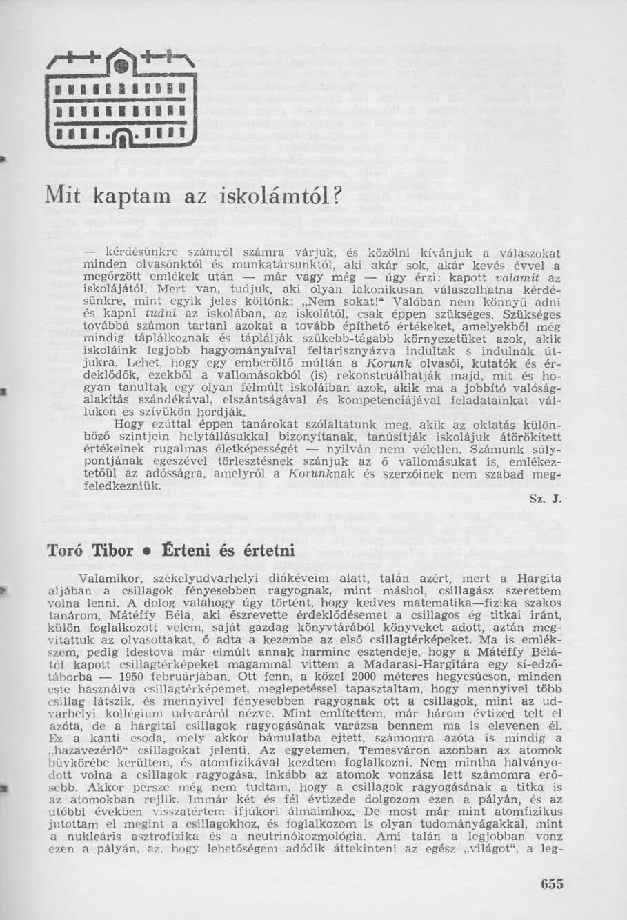 Mit kaptam az iskolámtól?