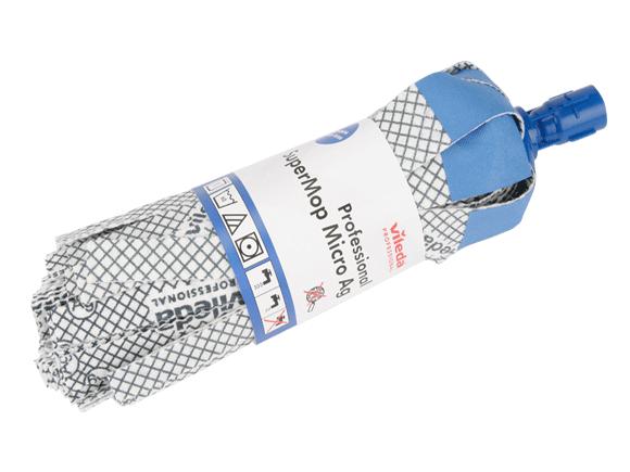 Supermop antibakteriális Szín kék ECO-137904 Mop fej nem szőtt anyagból készült szalagokkal.
