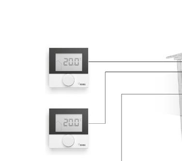 8 8 Nea Smart szabályozás 8-27. ábra Nea Smart szabályozás A Nea Smart helyiséghőmérséklet-szabályozás korszerű technológiát, magas energiahatékonyságot és elegáns formatervezést kínál.