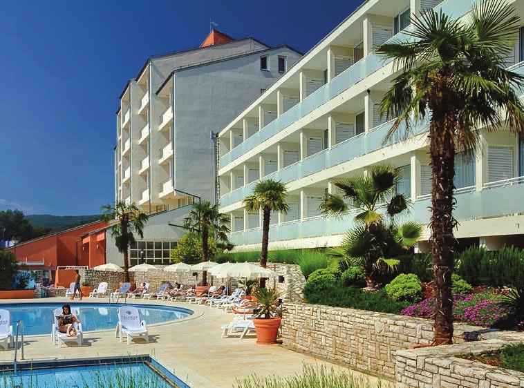 HORVÁTORSZÁG Isztria 2017 VALAMAR HOTEL ALLEGRO*** ÉS MIRAMAR*** Rabac, Isztria, Horvátország 150 m, kék zászlós 700 m Hotel Valamar Allegro*** A B C D E F G Ft/fő/éj ellátás: All Inc.