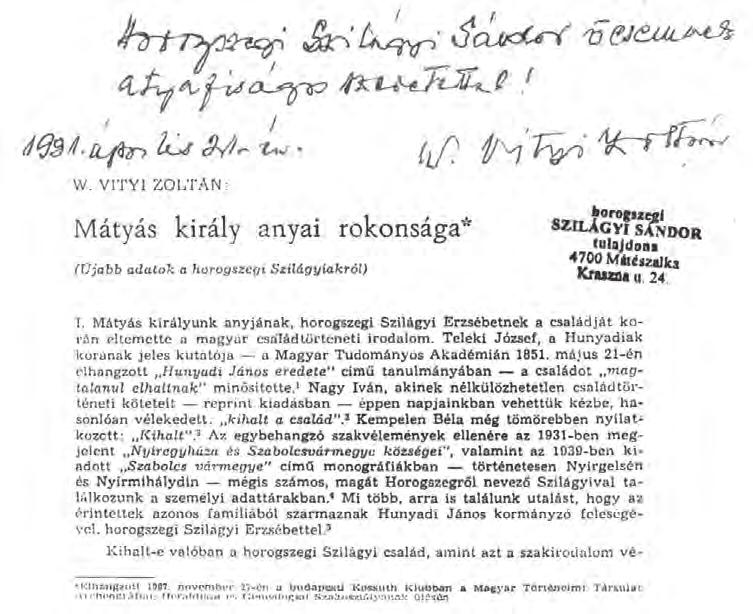 Családtörténet Kálmán halála után úgy döntöttem leírom emlékeimet és folytatni fogom családunk hovatartozásának kutatását.