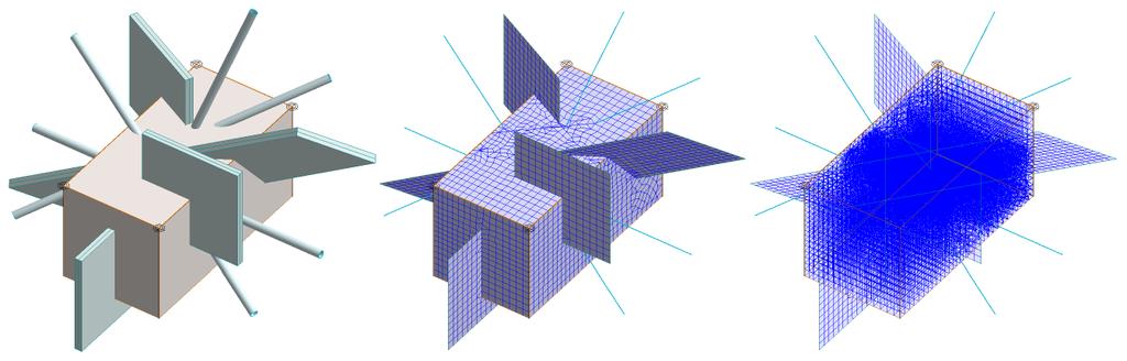 automatikusan 3D-s végeselemeket generál a talajobjektumokra, valamint azzal kompatibilis 2D-s és
