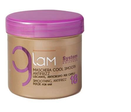 SIMA HAJ LÁGYAN EGYENESÍT GLAM 18-19 COOL SMOOTH MASK 500 ml/250 ml Kisimító maszk.