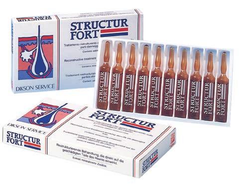 STRUCTURE FORT AMPULLA 10x12 ml Hajszerkezet újjáépítő szérum ásványi hatóanyagokkal. Ideális az életerejét vesztett haj kezelésére.