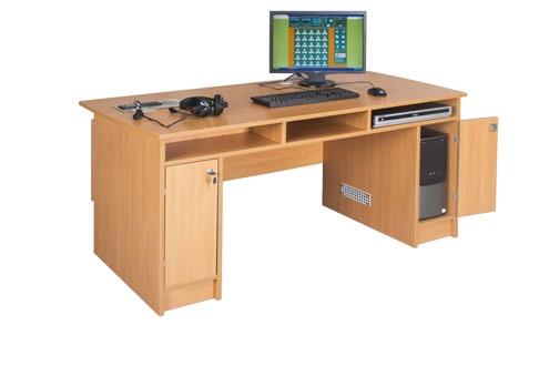 73 87 68 MULTICOMP NYELVI LABOR ASZTAL 1 SZEMÉLYES PARAVÁN NÉLKÜLI Alapfelszereltség: laminált bútorlapból, kábelátvezető nyílással, paraván nélkül, beépített egységgel Termék kód: ISkB-05-02 Nettó