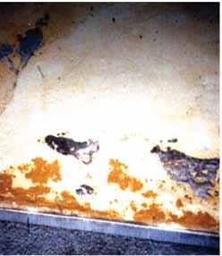 Leköszörületlen fogadószinti acélfelületek, már mázolás után (fotó: Szende Árpád) 16. fénykép.